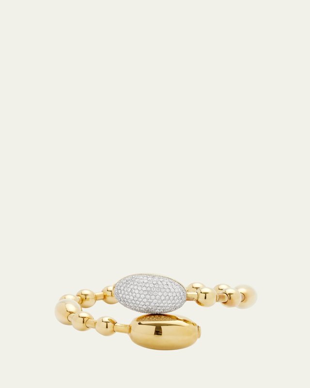 Tuca Tuca 18k Yellow Gold Wrapped Bangle Bracelet